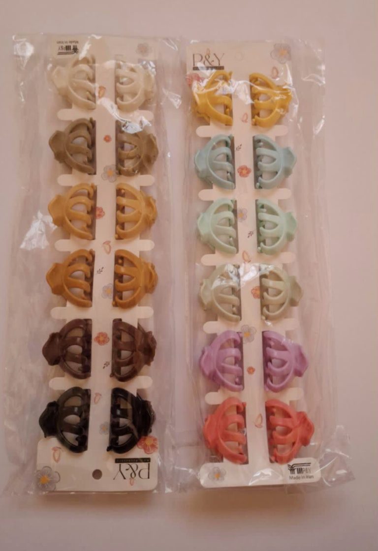کلیپس گوجه ای ۴ سانت کارتی (عمده)